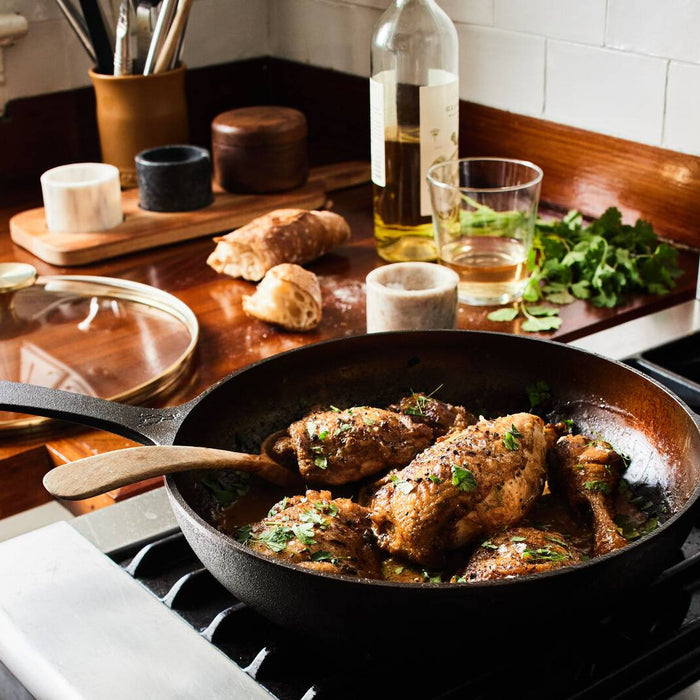 No. 11 Deep Skillet & Glass Lid