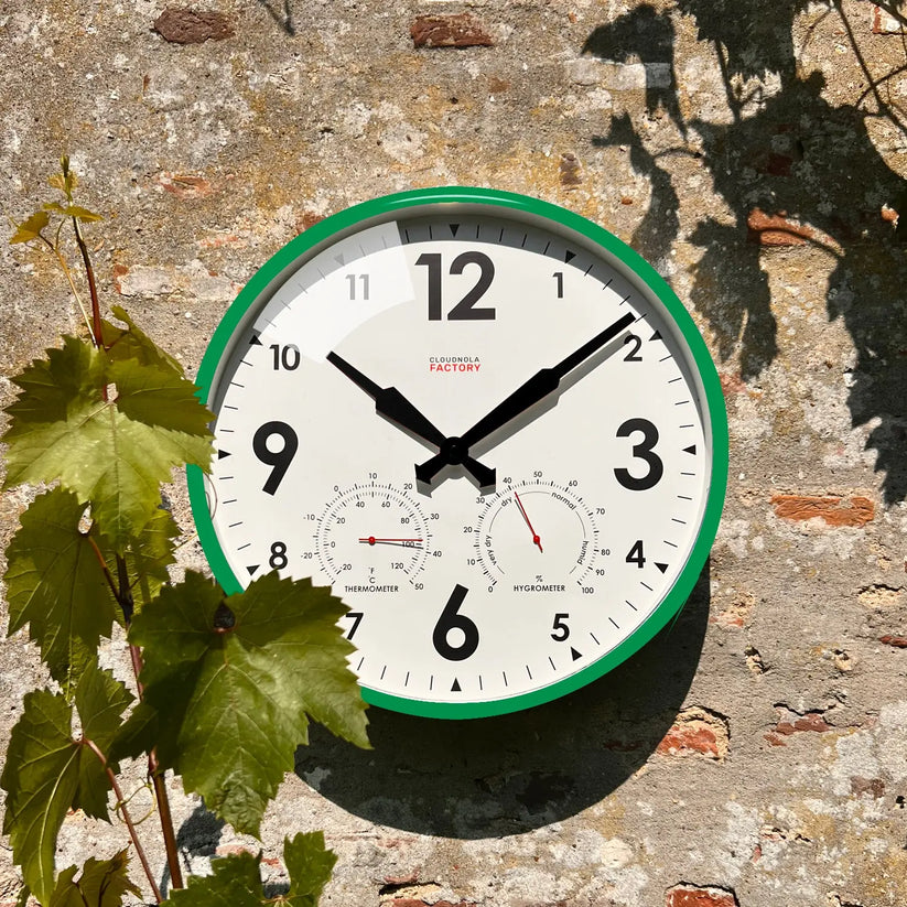 Factory Outdoor Wallclock | Green