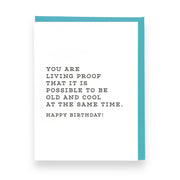 Living Proof Birthday Card - Domestic Domestic