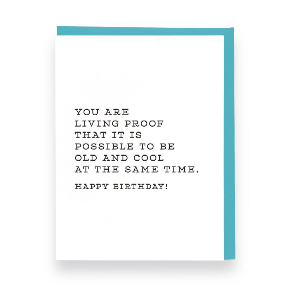 Living Proof Birthday Card - Domestic Domestic