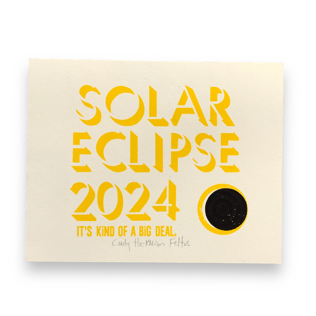 Solar Eclipse Print | Yellow