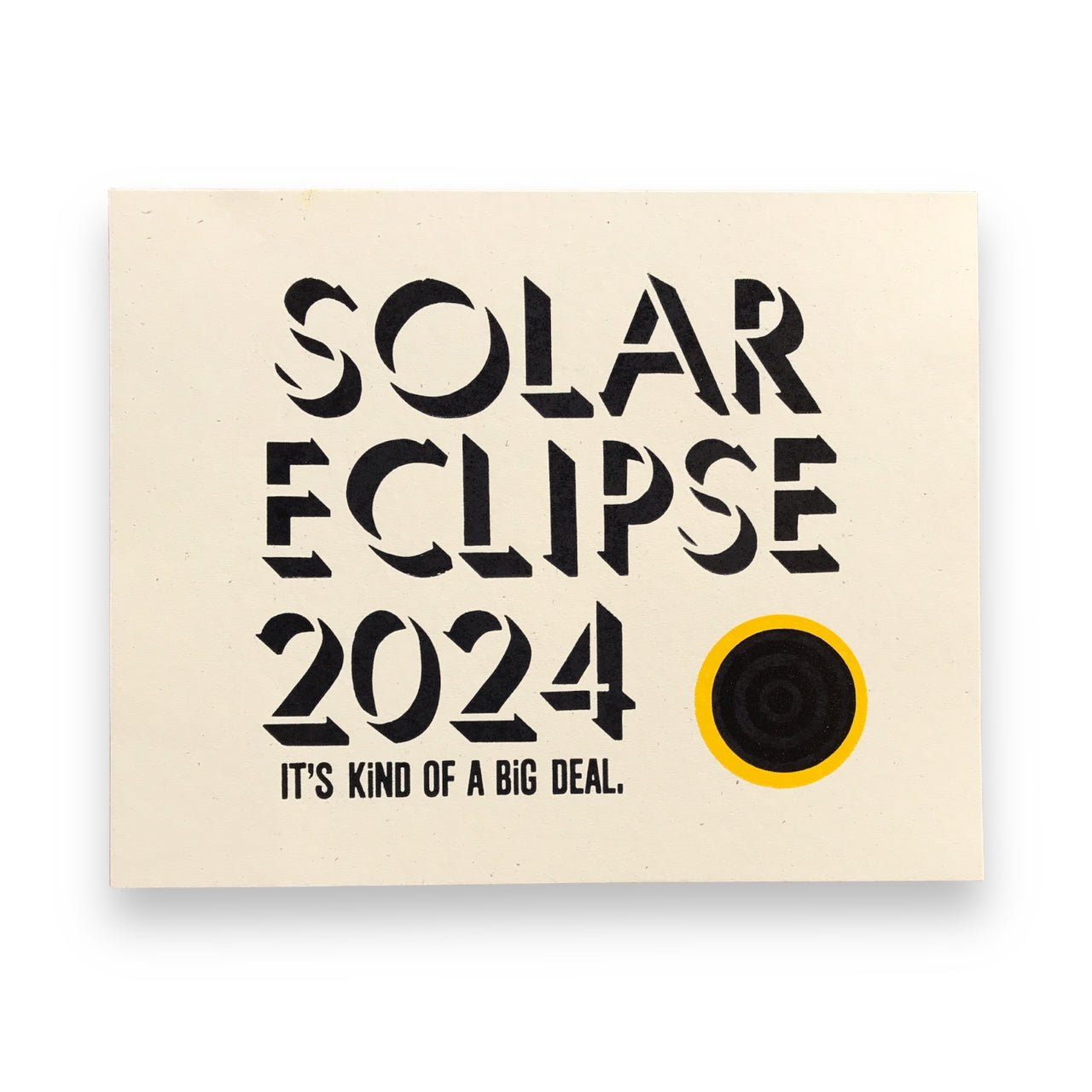 Solar Eclipse Print | Black