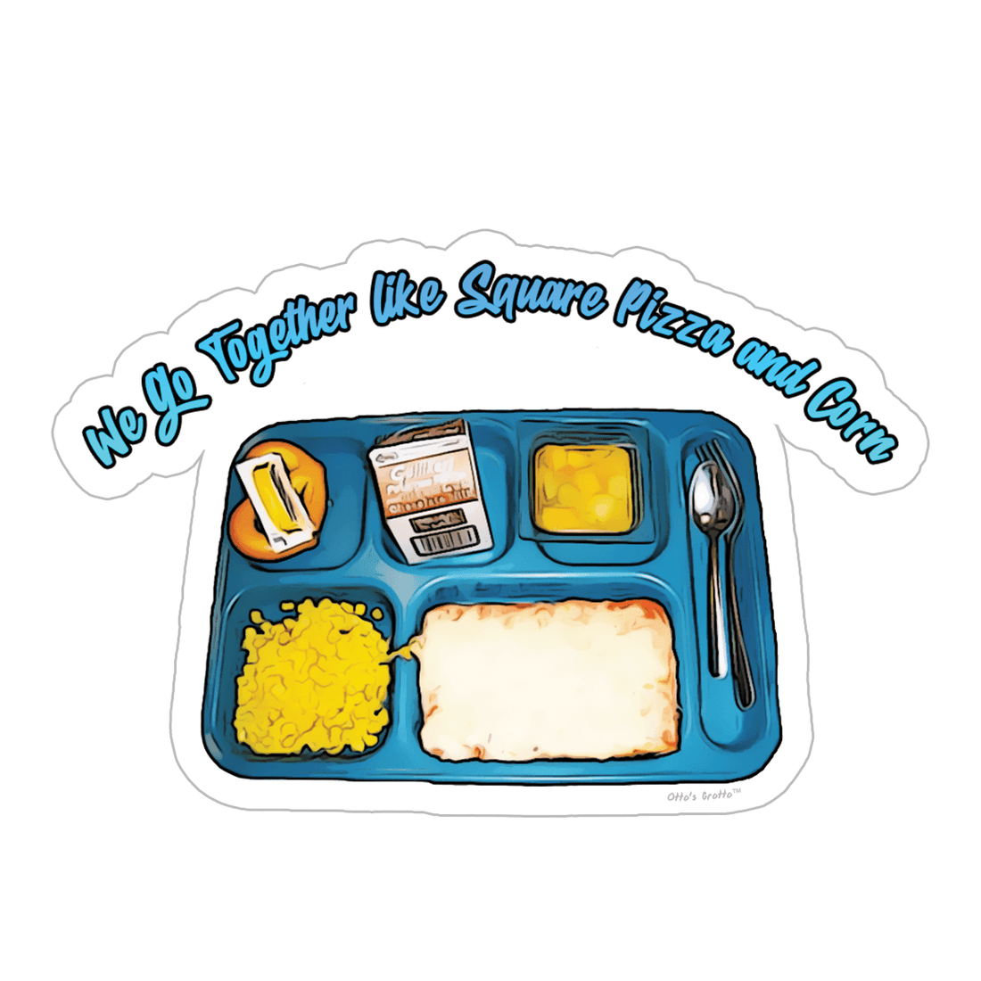Eighties Kids School Lunch Sticker