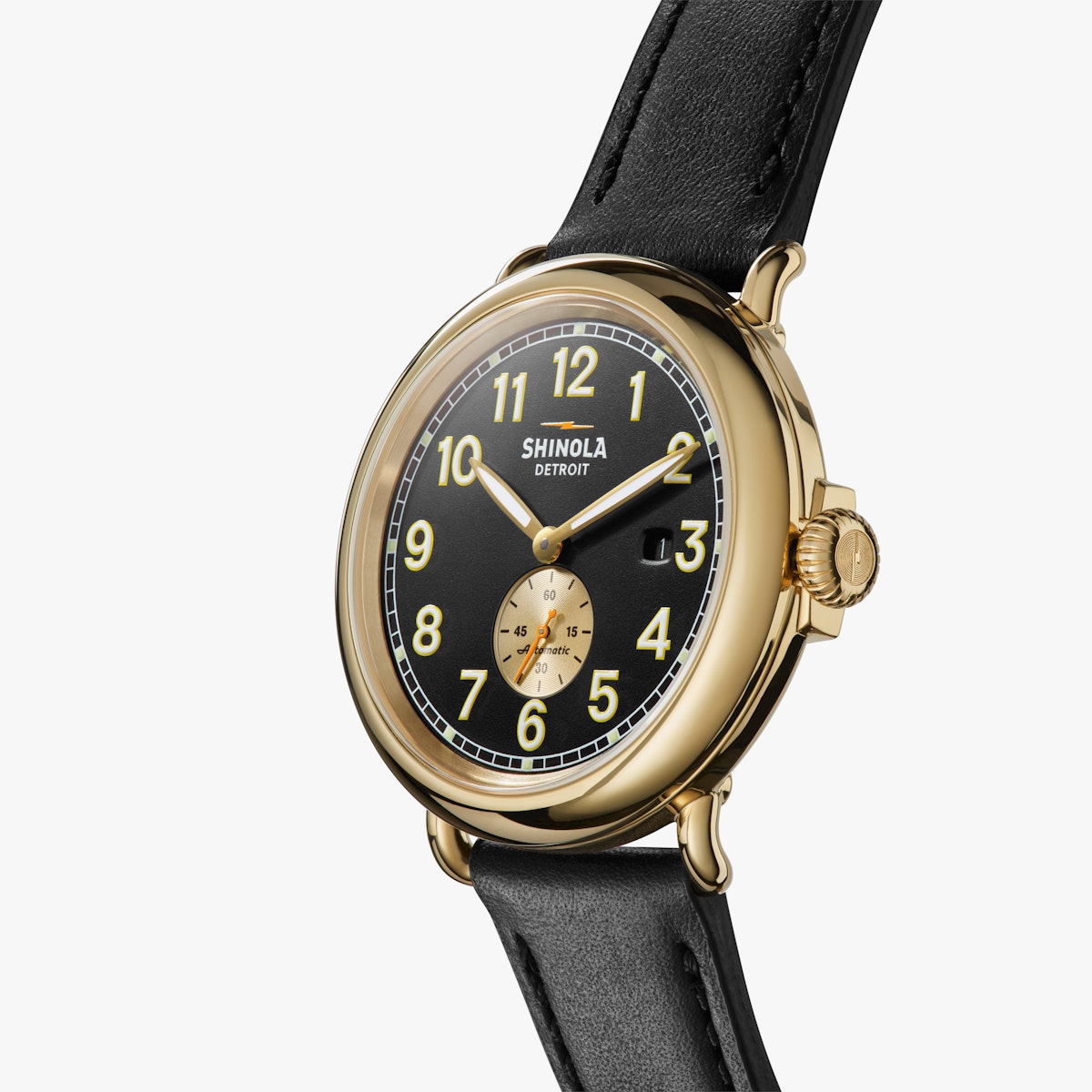 The Runwell Automatic Subsecond 45mm | Polished w/ Black
