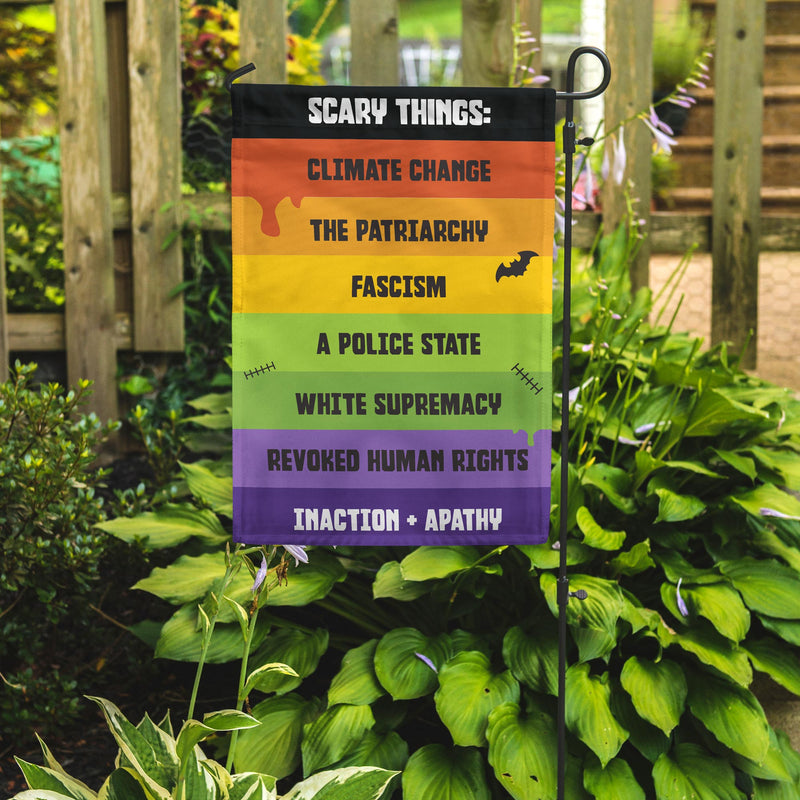 More Scary Things Garden Flag