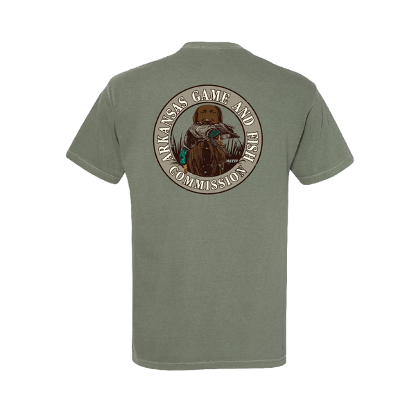 AR Game and Fish Tee | Moss