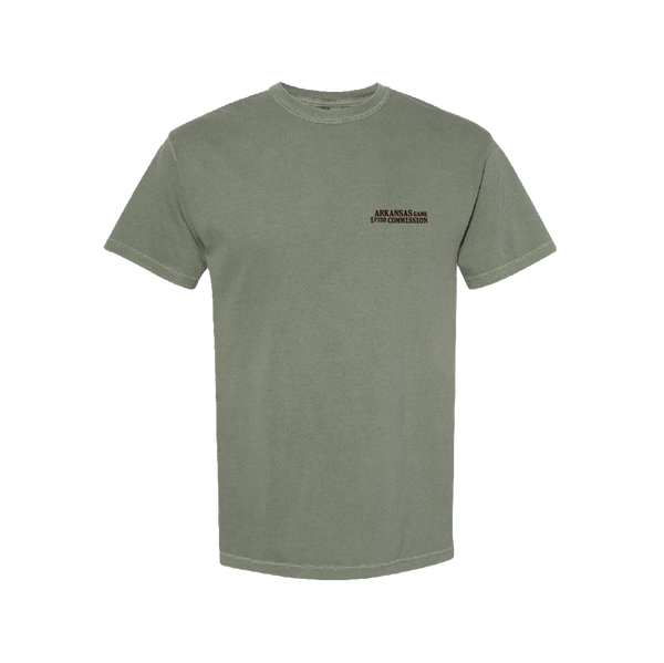 AR Game and Fish Tee | Moss