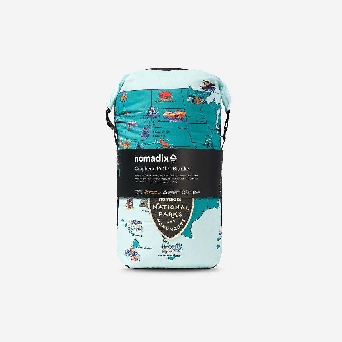 Puffer Blanket | National Parks and Monuments Map