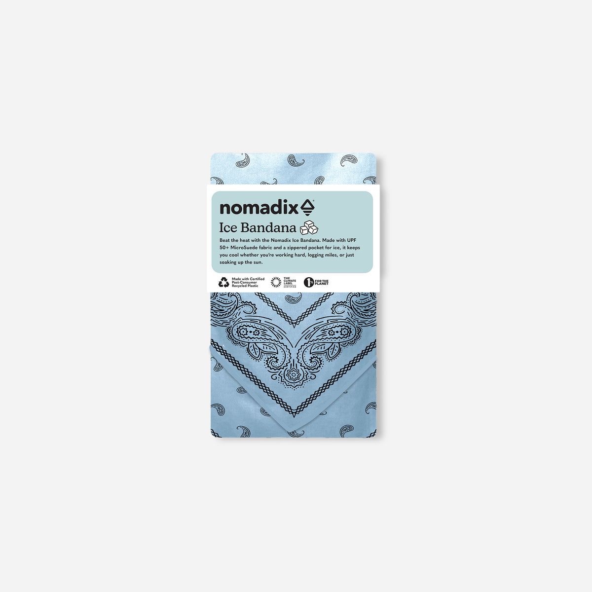 Ice Bandana Towel | Paisley Pale Blue