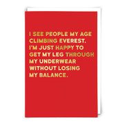 Climbing Everest Card - Domestic Domestic