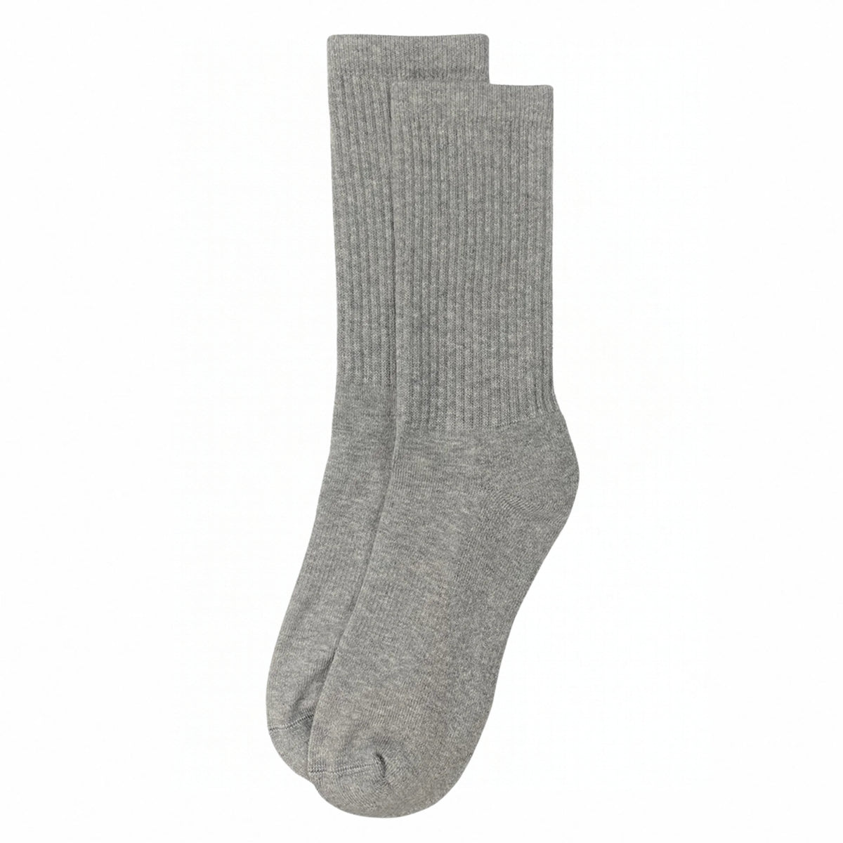 Statement Crew Sock | Heather Grey