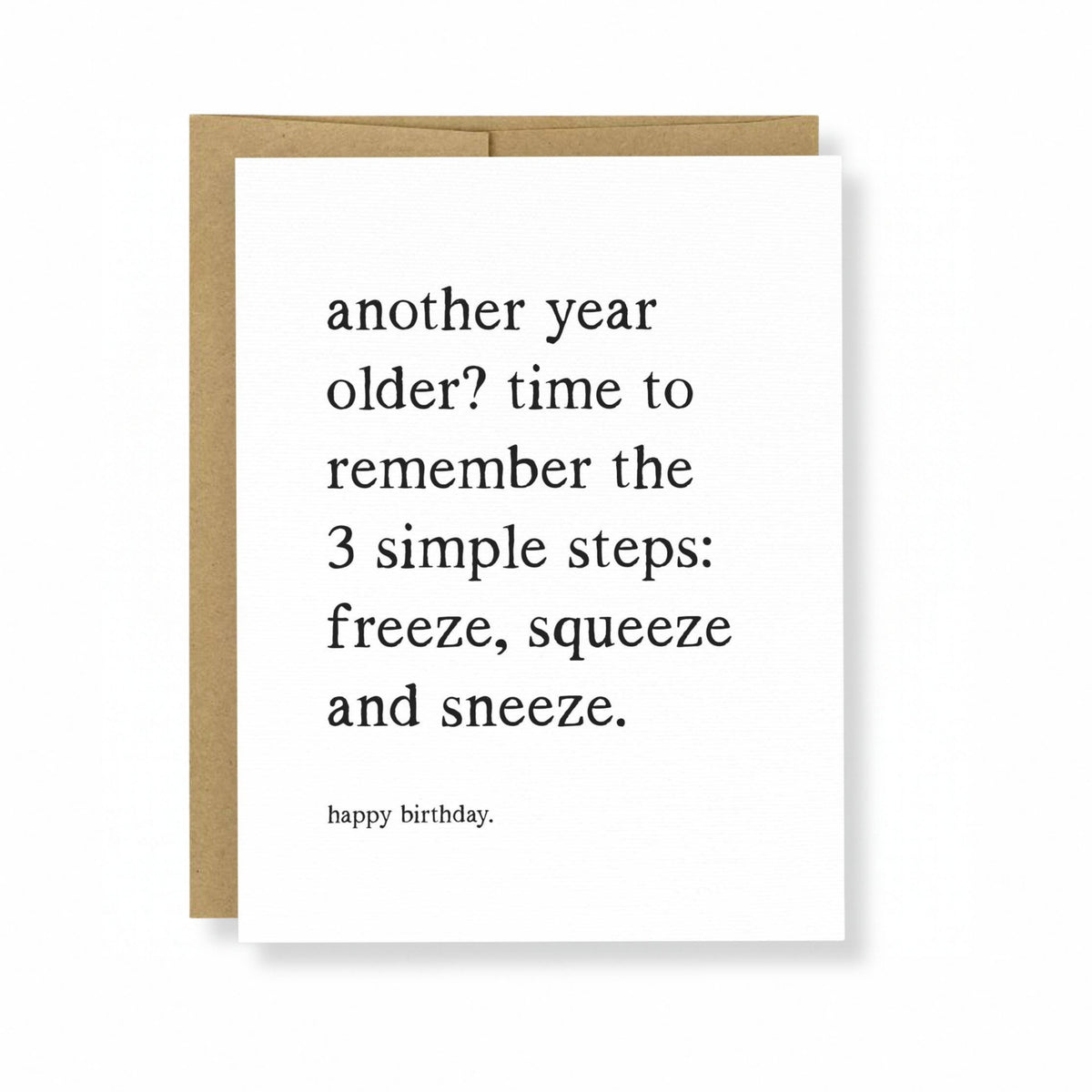 Sneeze Card