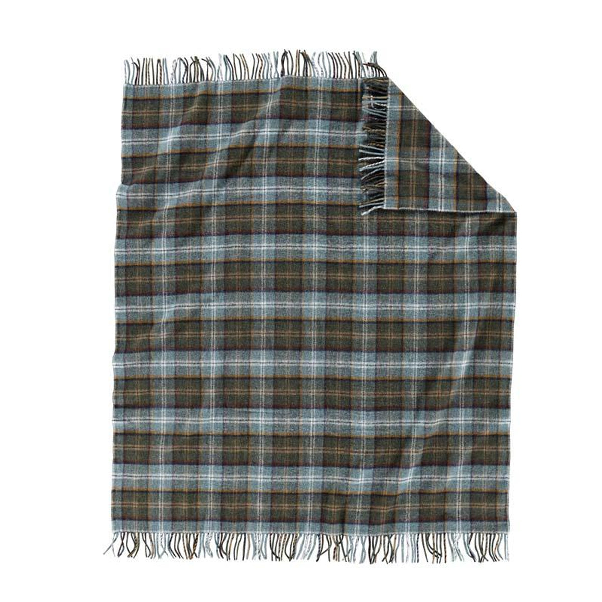 Eco-Wise Easy Care Throw Blanket | Shale Plaid