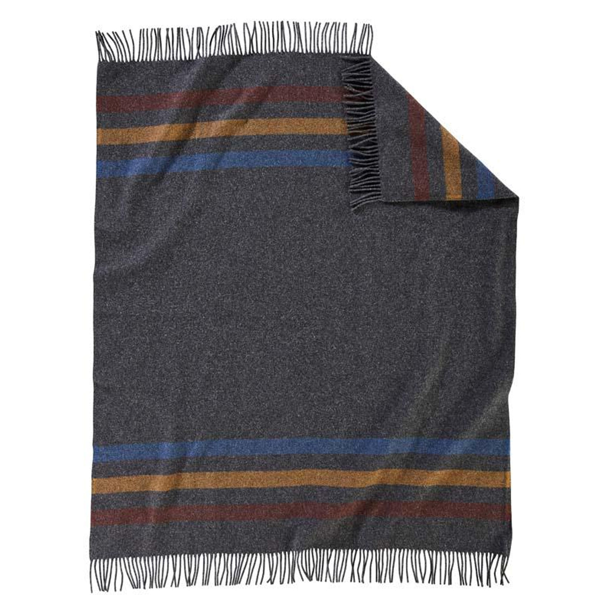 Eco-Wise Easy Care Throw Blanket | Oxford Stripe