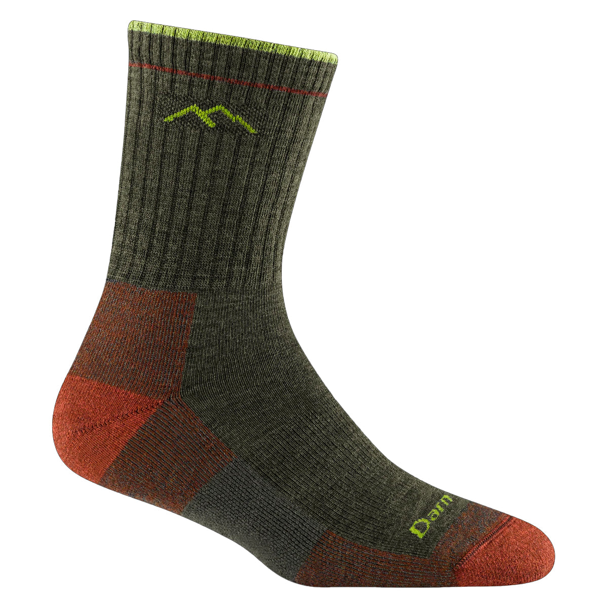 Women's Hiker Micro Crew Midweight w Cushion Sock | Forest