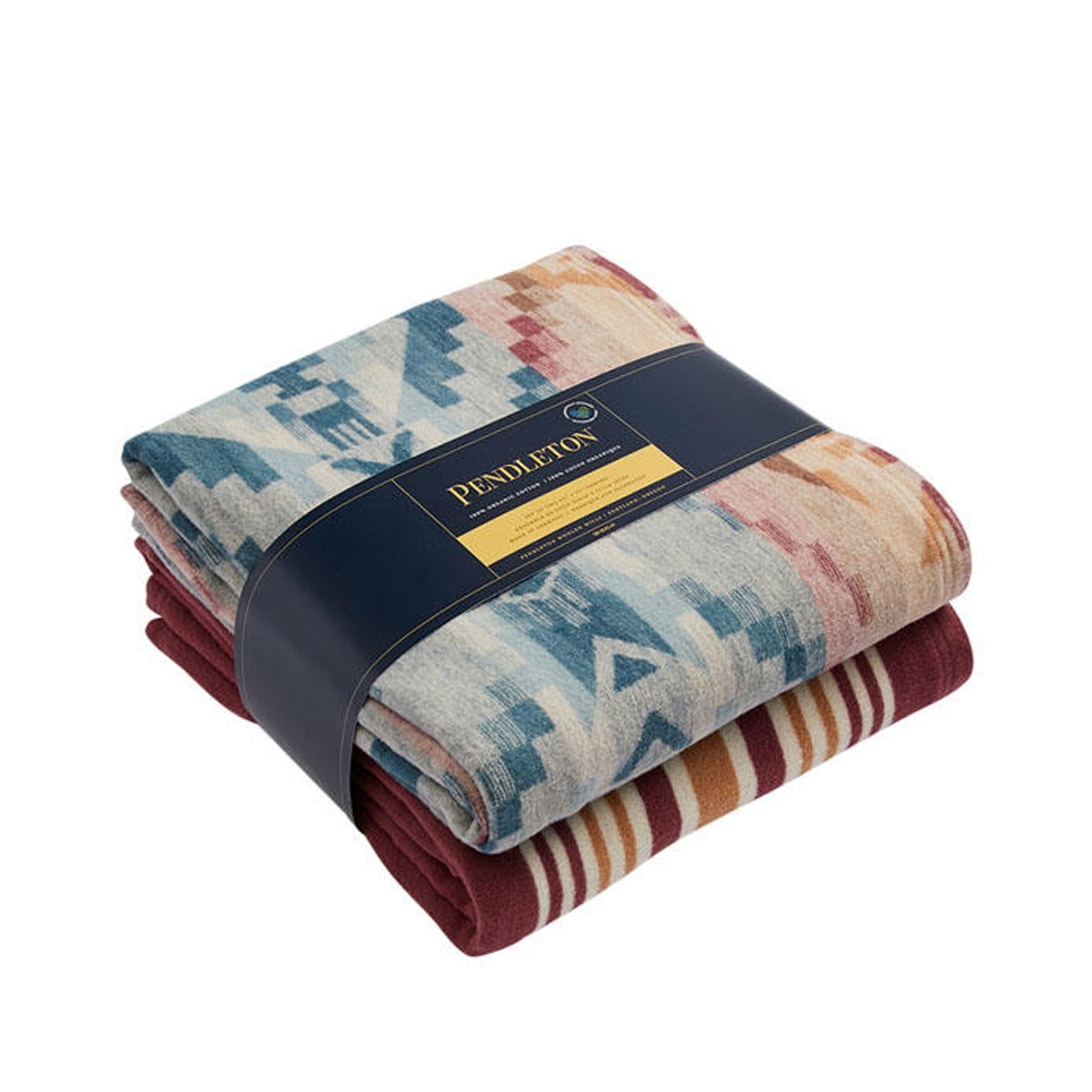 OC Throw Gift Pack Set - 2 | Carico Lake + Stripe, Sandshell