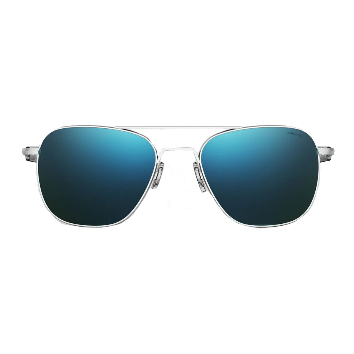 Aviator | Matte Chrome & Cobalt Lens