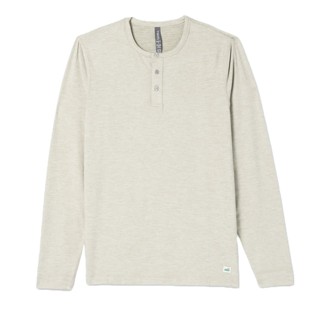 L/S Ease Performance Henley | Toast Heather