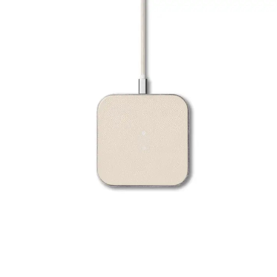 Catch 1 | Bone Leather Wireless Charger