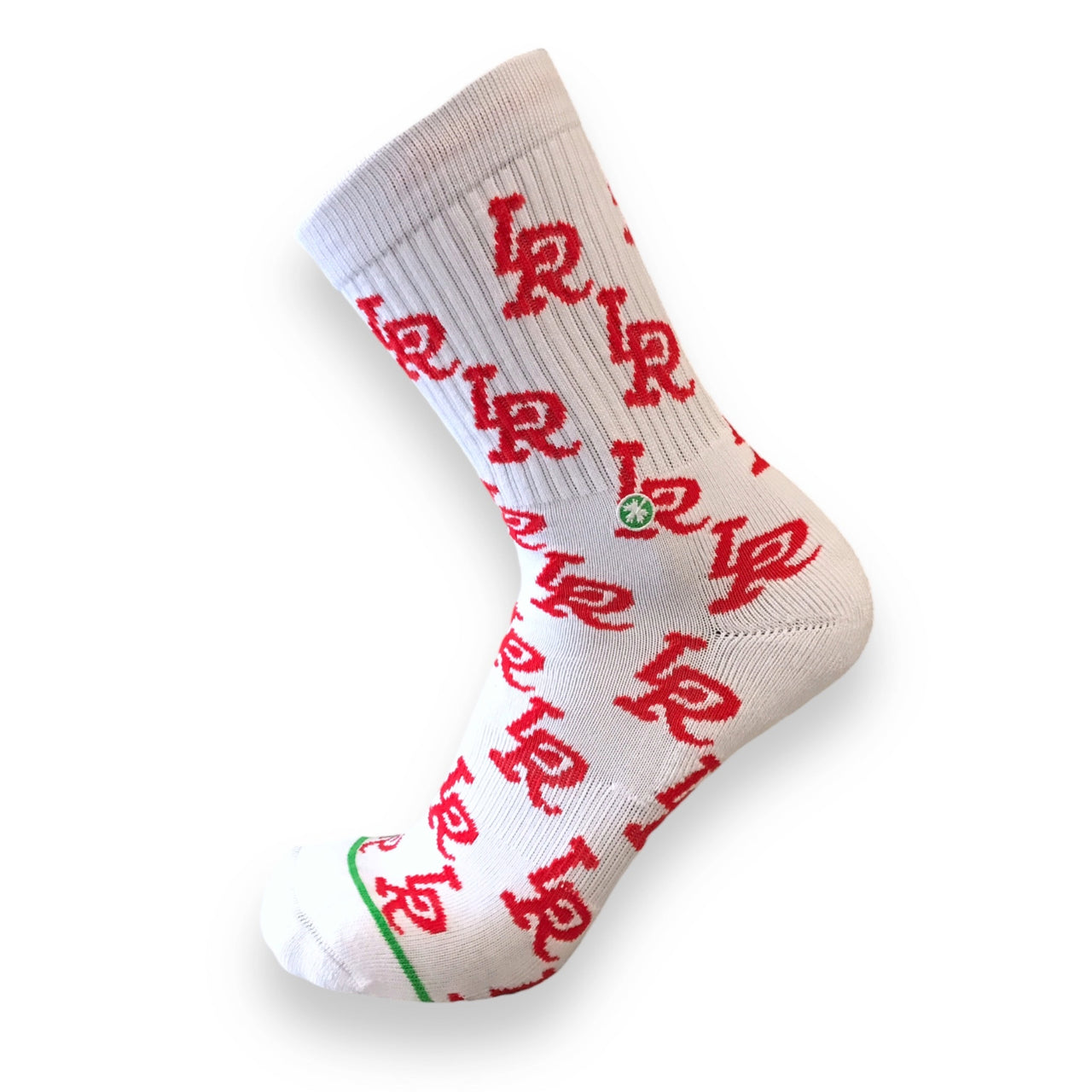 Inner City LR Sock | White and Red