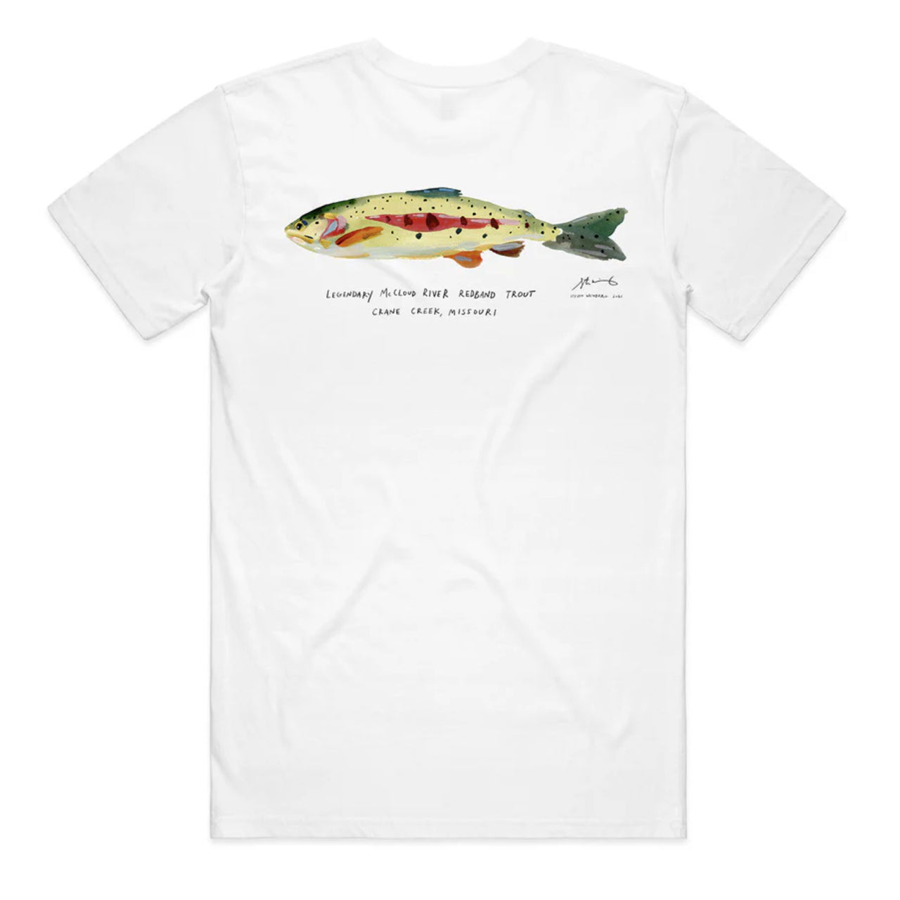 Legend Trout Tee | White
