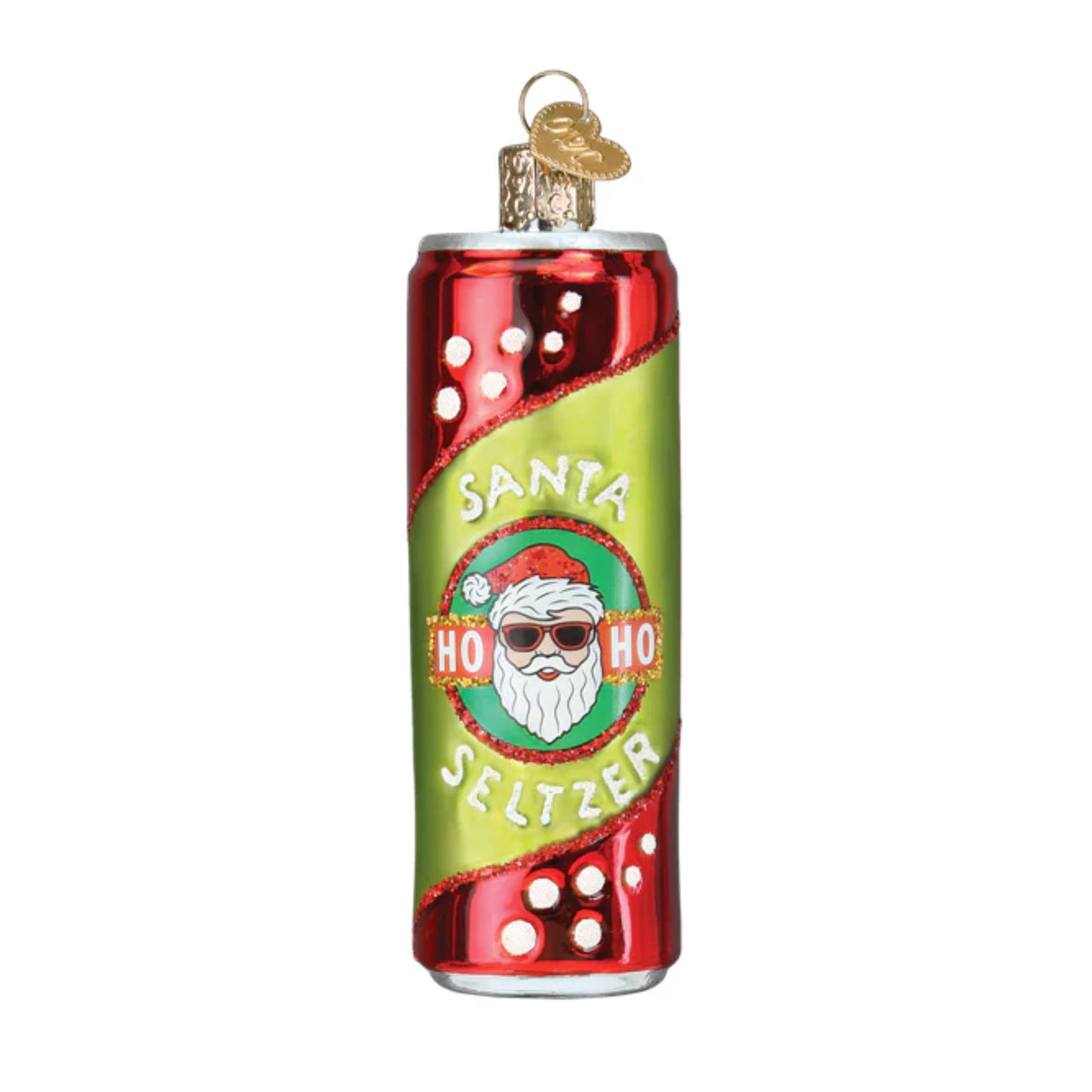Santa Seltzer Ornament