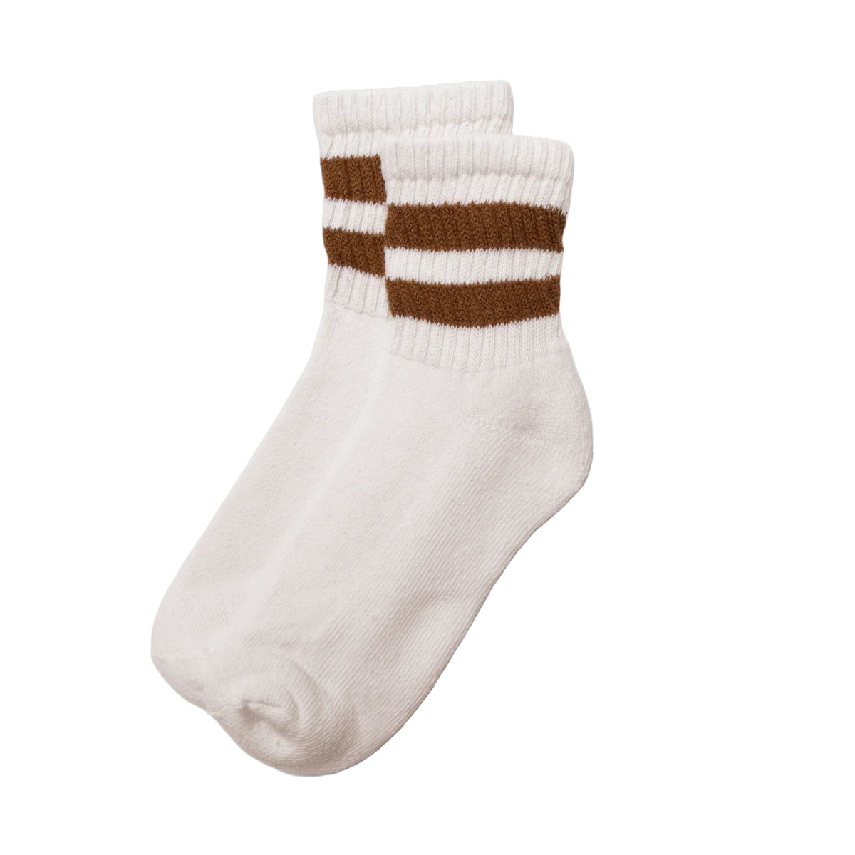Mono Stripe Quarter Crew | Brown