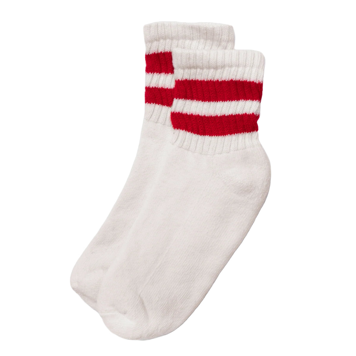 Mono Stripe Quarter Crew | Red