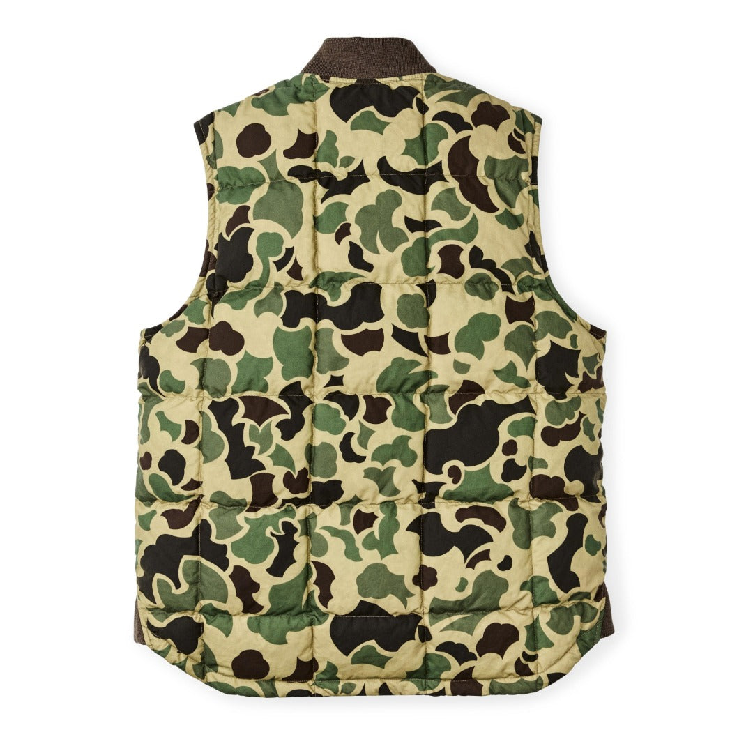 Waxed Down Vest | Tundra Shrub Camo