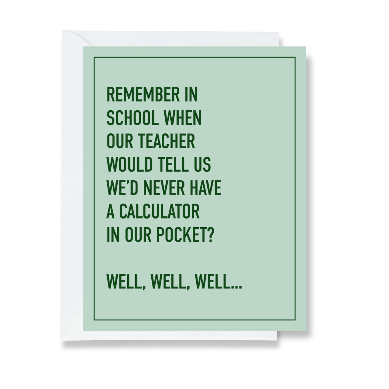Remember Back in School Greeting Card