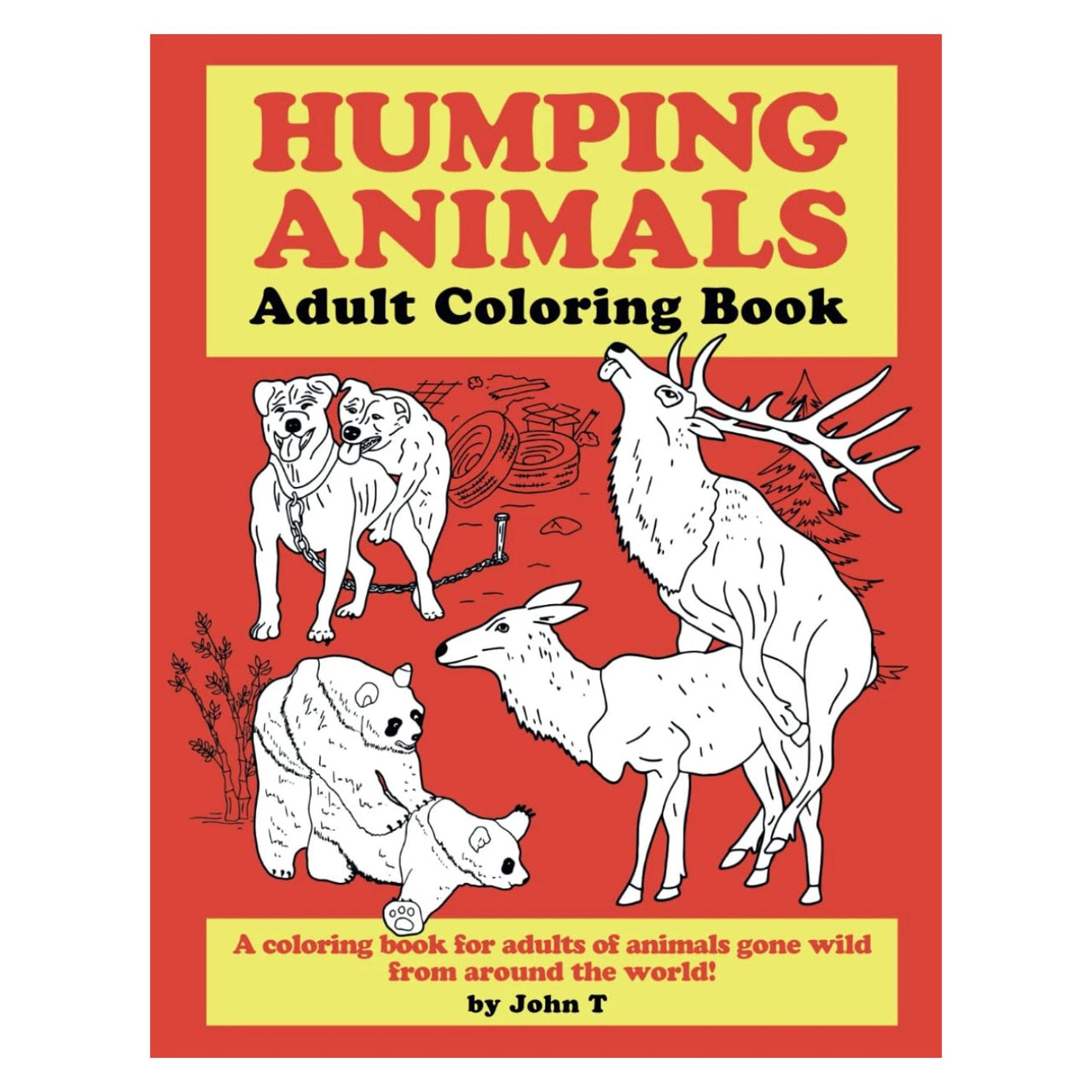 Humping Animals Adult Coloring Book
