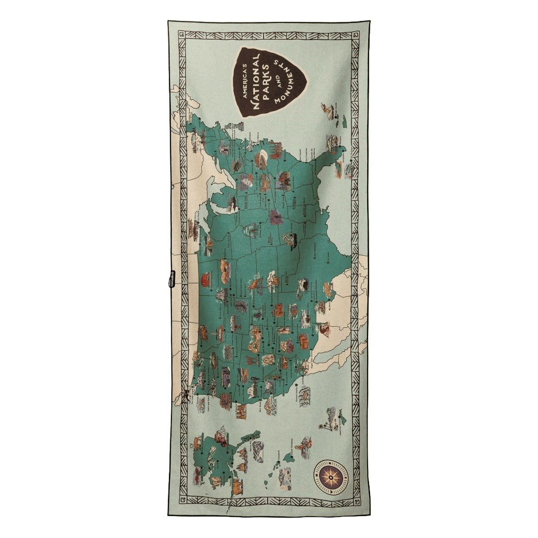 Original Towel | National Parks and Monuments Map