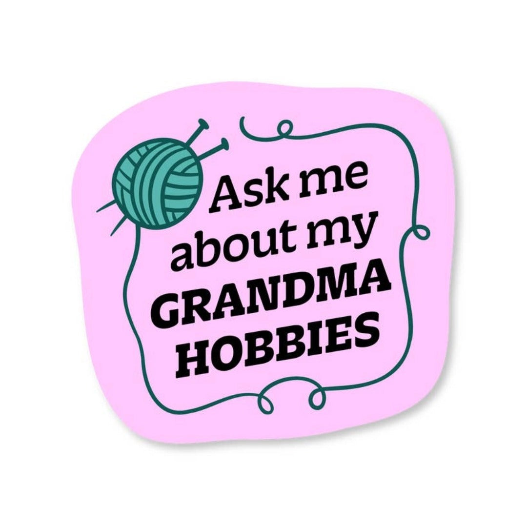 Grandma Hobbies Sticker