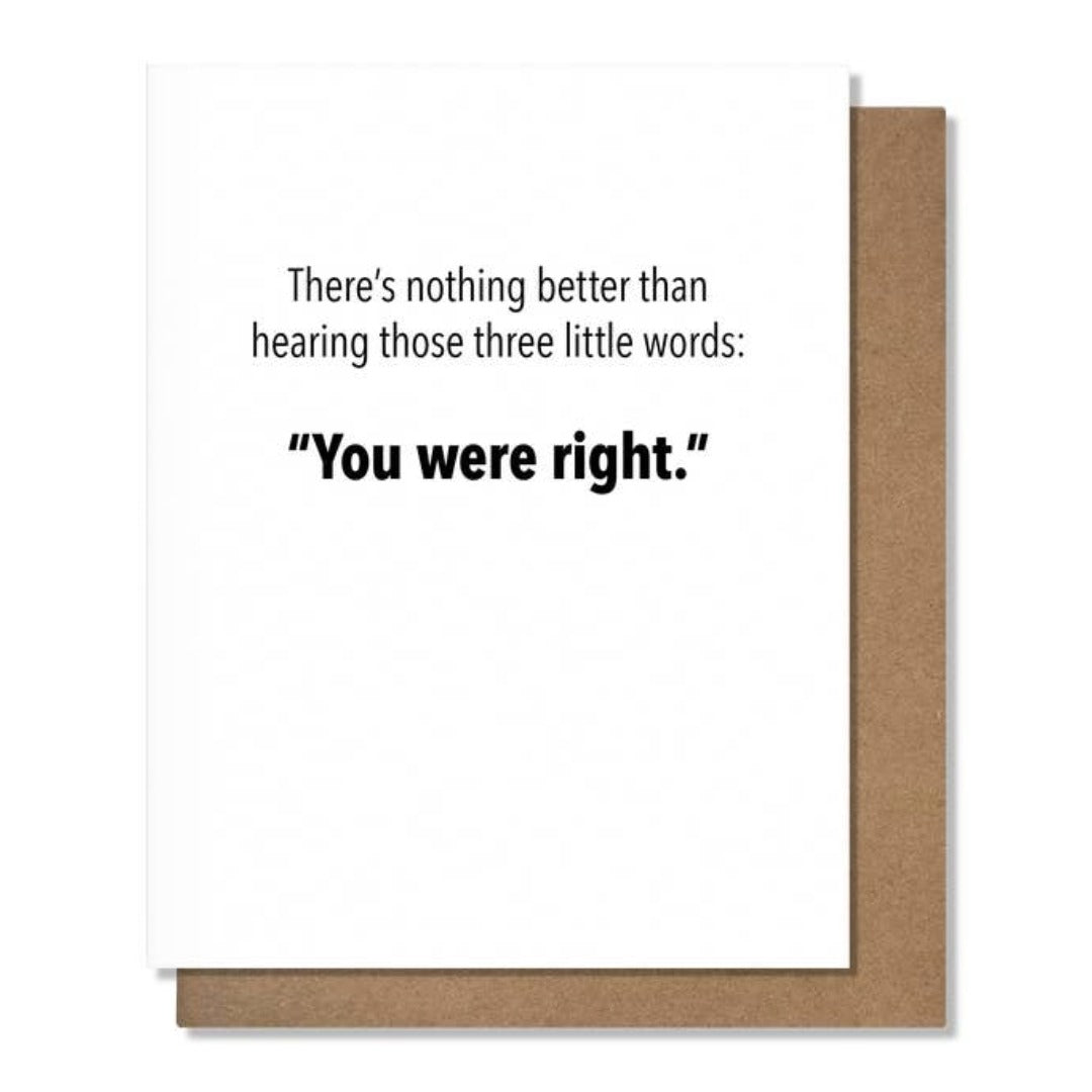 Three Little Words Card