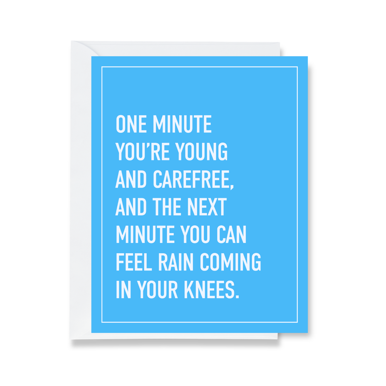 Rain Coming in Your Knees Greeting Card