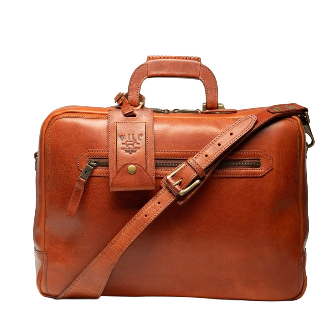 The Continental Briefcase | Cognac