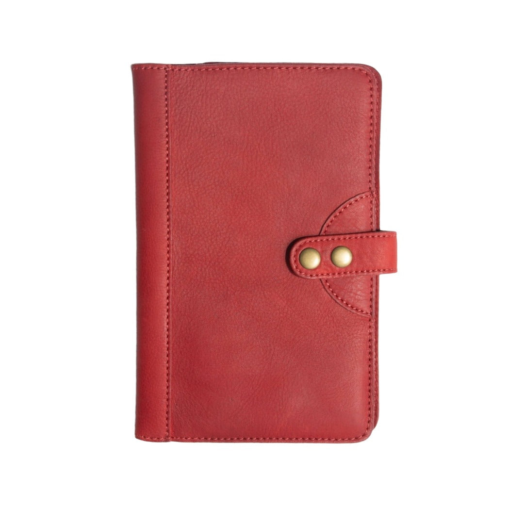 Medium Leather Journal Cover | Red