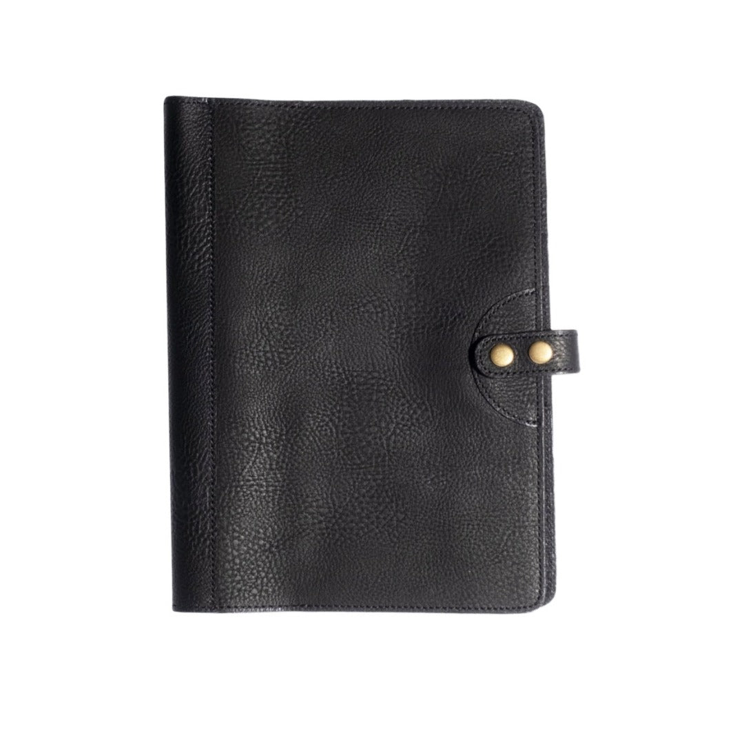Medium Leather Journal Cover | Black