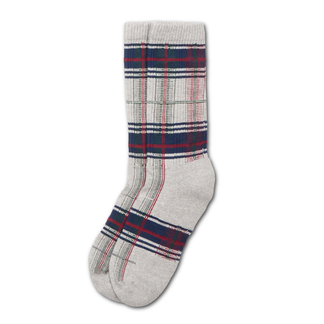 The Mcallister Plaid Sock | Heather Grey