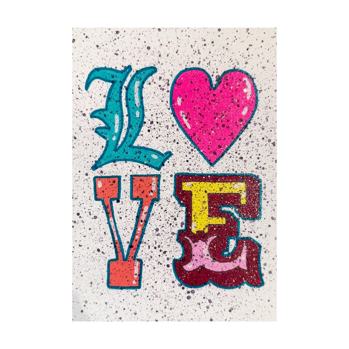 Love Text Painting