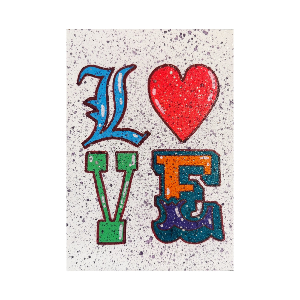 Love Text Painting