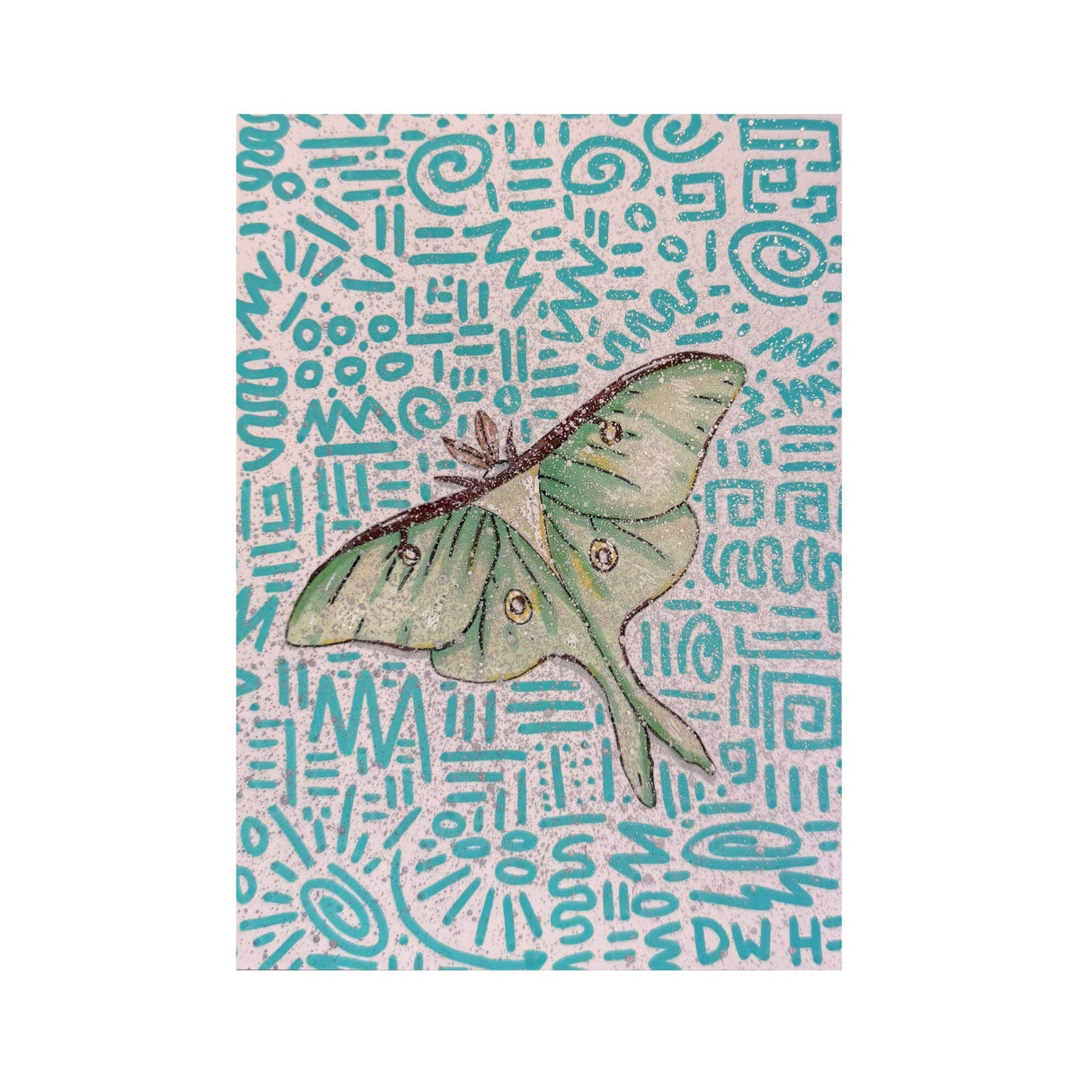Luna Moth Painting