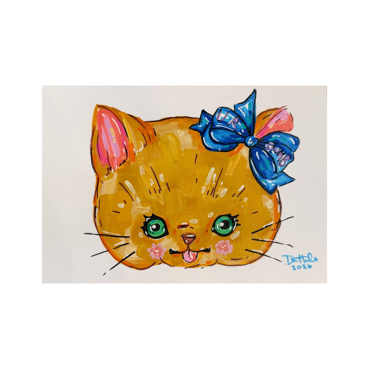 Mean Kitty Painting