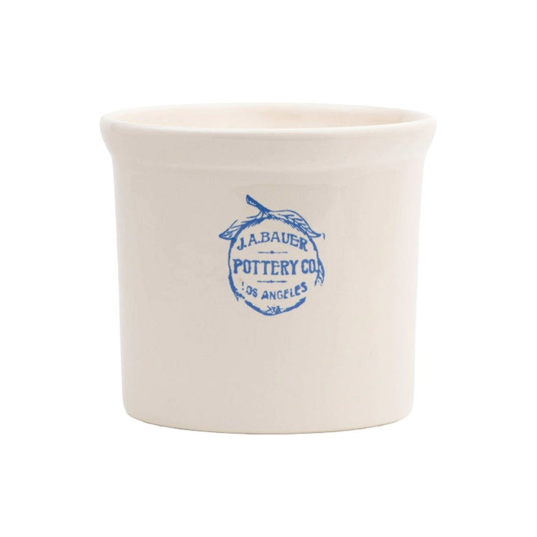Half Gallon Crock | White