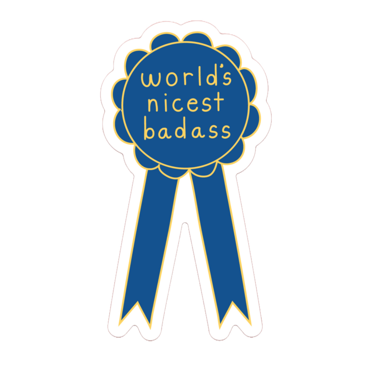 World's Nicest Badass Sticker