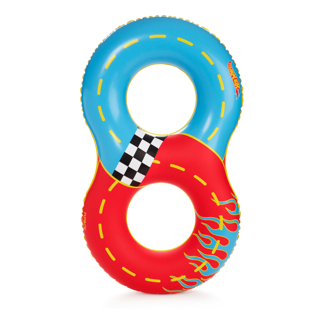 FUNBOY x Hot Wheels Kids Racetrack Double Tube Float
