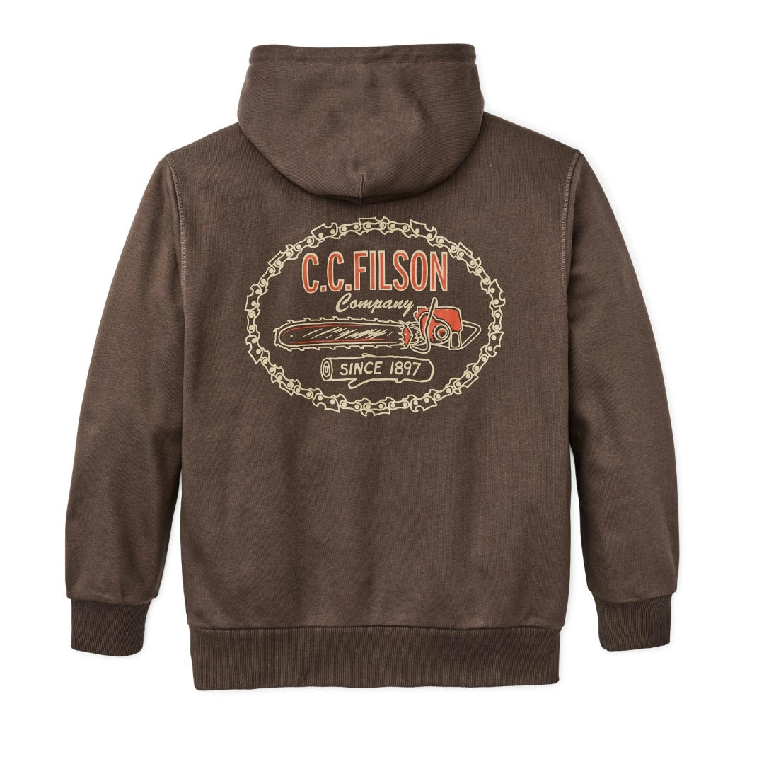 Prospector Graphic Hoodie | Dark Brown Logging