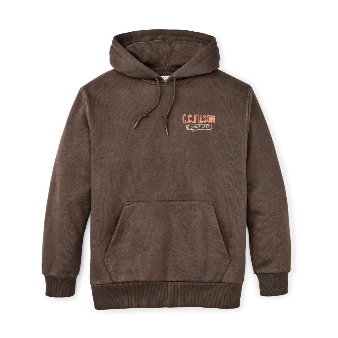 Prospector Graphic Hoodie | Dark Brown Logging