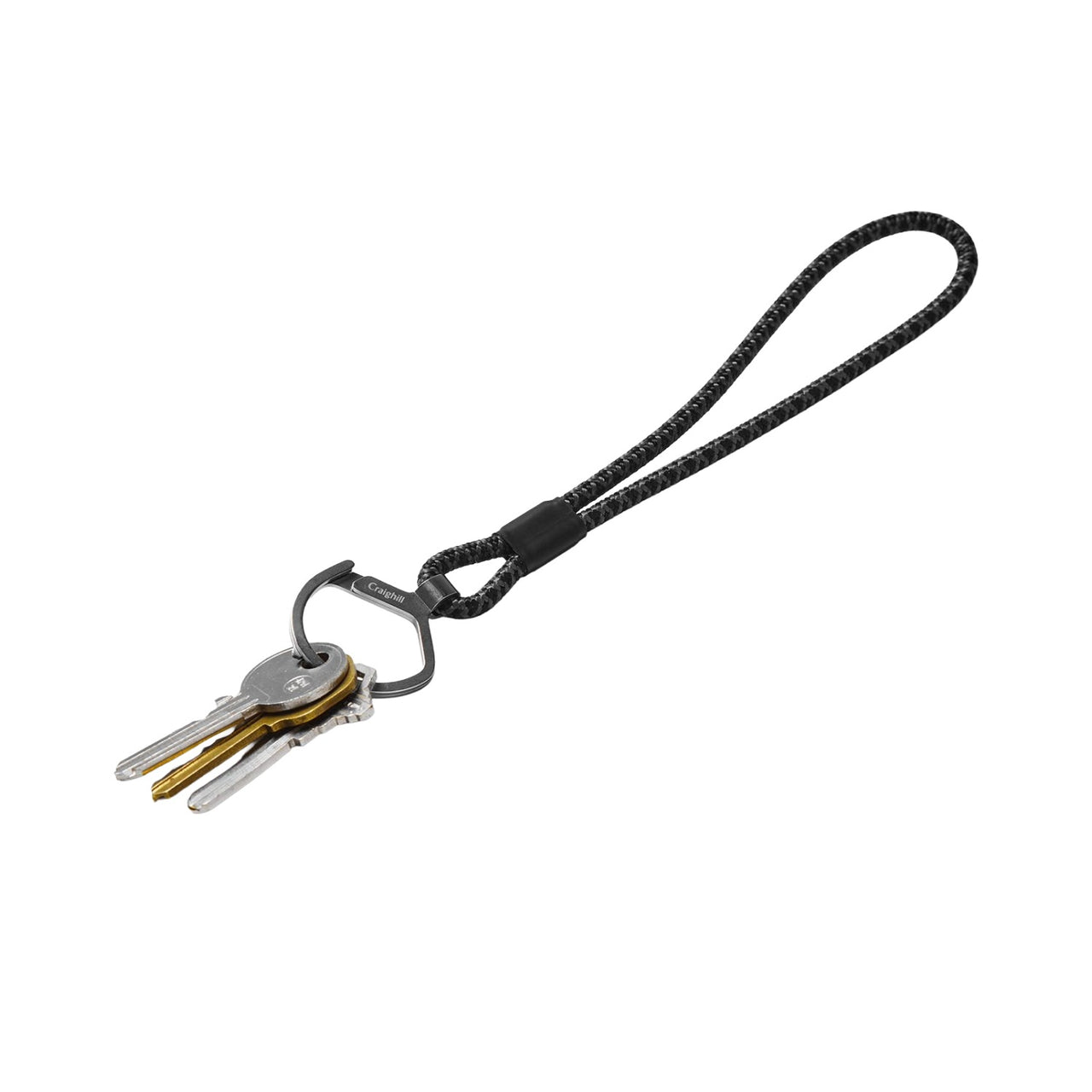 Rope Split Ring | Long Black