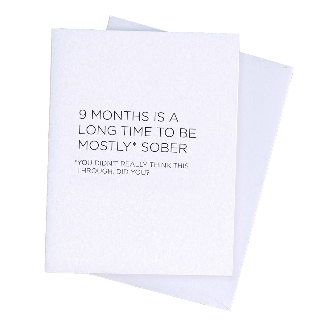 Mostly* Sober Card
